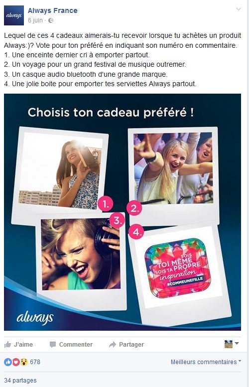 Page Facebook Always
