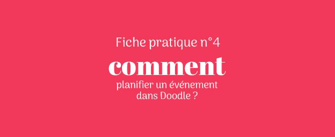 Comment planifier un événement dans Doodle ?